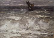 Hendrik Willem Mesdag In Danger oil on canvas